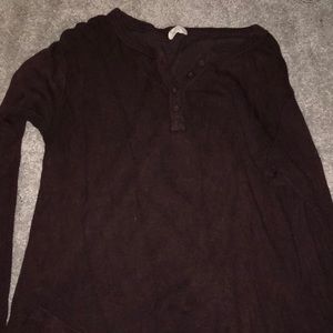 Long Sleeve Maroon Brandy Melville/John Galt top!